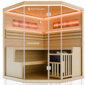 Homestar Sauna kabina Vantaa 160x160 cm naravna