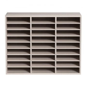 VEVOR Organizator za literaturo 27 predelkov 800x305x630 mm Siva