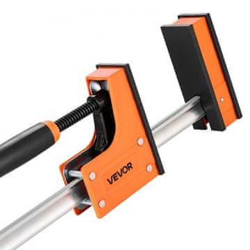 VEVOR Set paralelnih F-objemk 111x15.5x5.5 cm, oranžne barve