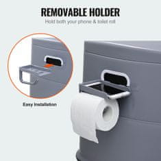 VEVOR Prenosni stranišče 500x467x400 mm siva
