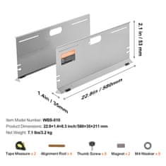 VEVOR Orodje za nastavitev koles WBS-010 580x35x211 mm Nerjaveče jeklo