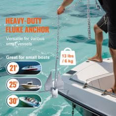 VEVOR Komplet sidra Fluke Style 63x43x13.2 cm 5.9 kg jeklo