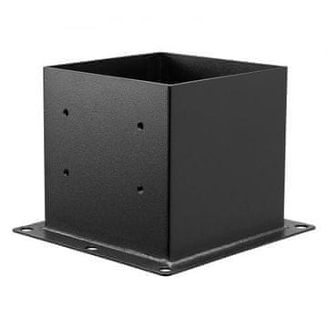 VEVOR Nosilec za steber, 8 kosov, 92x92 mm, črna