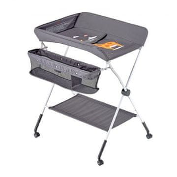 VEVOR Otroška previjalna miza 84.8x74.5x103-109 cm temno siva