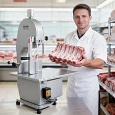 VEVOR Tračna žaga za meso BS-250 515x490x860 mm iz nerjavečega jekla