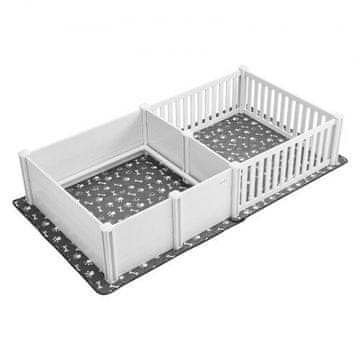 VEVOR Kletka za psičko 2370x1230x460 mm Bela