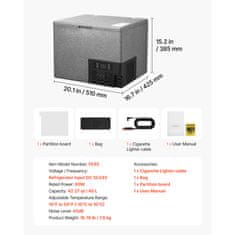 VEVOR Avto hladilnik 40L 51x42.5x38.5 cm prenosni