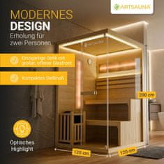 Homestar Sauna kabina Vantaa 120x120 cm naravna
