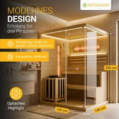 Homestar Sauna kabina Vantaa 150x140 cm naravna