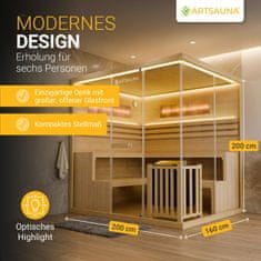 Homestar Sauna kabina Vantaa 200x160 cm naravna