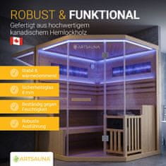 Homestar Sauna kabina Vantaa 160x160 cm naravna