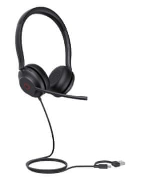 slomart Yealink UH35 Dual naglavne slušalke, USB-C/A, Teams