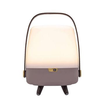 LAMPA Kooduu Lite-up PLAY Mini Mono prenosni zvočnik z lučko, 8W, bež/bela/les