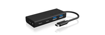 IcyBox ICY BOX IB-HUB1426-CPD USB 3.2 Gen 1 Type-C hub, 5000 Mbit/s, crni