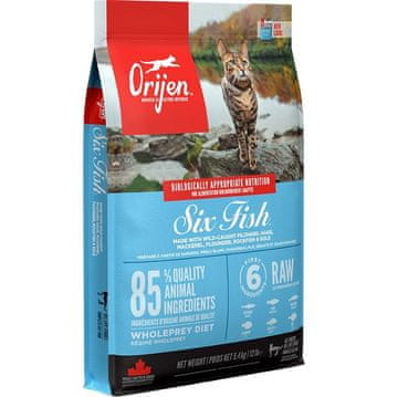 Orijen ORIJEN Six Fish Cat suha hrana za mačke 5,4kg