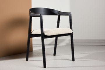 Venture Design Jedilni stol 2 kosa 56x77x53 cm črne barve