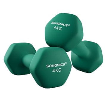 Songmics Set uteži 2 kosa 4 kg črna