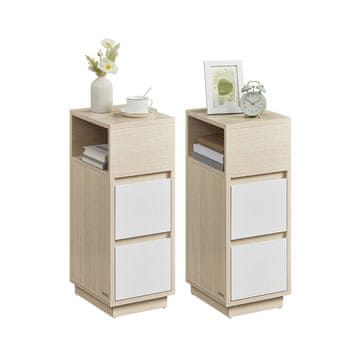 Songmics Nočna omarica 30x25x65 cm Bež