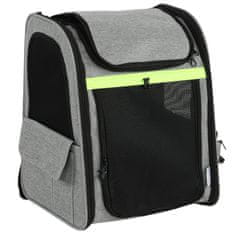 Homestar Raztegljiva transportna torba za psa z 5 žepi 33,5x28x42 cm siva