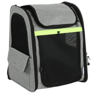 Homestar Raztegljiva transportna torba za psa z 5 žepi 33,5x28x42 cm siva