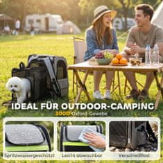 Homestar Raztegljiva transportna torba za psa z 5 žepi 33,5x28x42 cm siva
