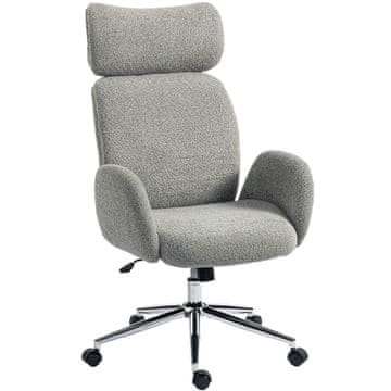 Homestar Pisarniški stol nastavljiv naslon za glavo 65x75x115-123 cm temno siva