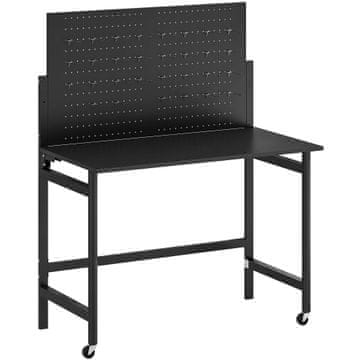 Homestar Delovna miza 115x62x143,5 cm Črna