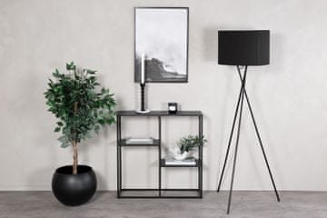 Venture Design Knižna omara Staal 26x81x80 cm Črna