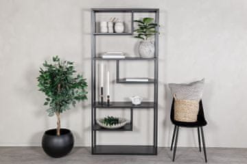 Venture Design Knjigarna 85x35x188 cm Črna