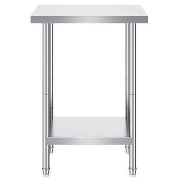 VEVOR Pripravljalna miza 61x45.7x86.4 cm Nastavljiva višina Kovinska