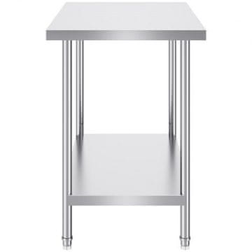 VEVOR Pripravljalna miza 61x91.4x86.4 cm, nastavljiva višina, kovinska