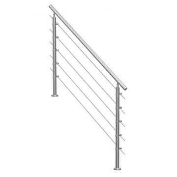 VEVOR Ograja SSH-1S-150-5 150x10.4x106 cm Srebrna