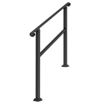 VEVOR Ograja za stopnice KD-23 1016x84x905 mm Črna