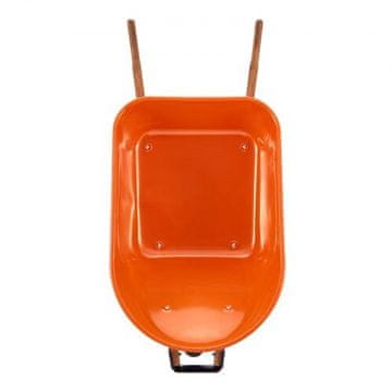 VEVOR Voziček za enosled WB-007A 139x65x70 cm Oranžen