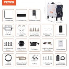VEVOR Dieselski grelnik zraka ZM2003 2 kW 12V/24V prenosni Bluetooth nadzor CO alarm