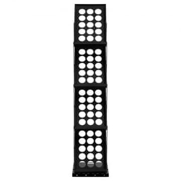 VEVOR Stojalo za revije 4-nadstropno zložljivo 270x360x1250 mm črno