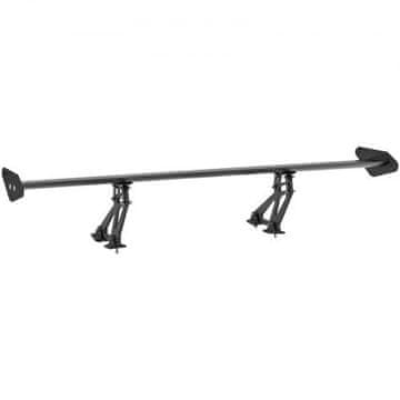 VEVOR Zadnji spojler GT stil nastavljivo prtljažno krilo 1106x220x280 mm črno