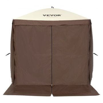 VEVOR Paviljon Šotor Samodejno Zložljiv Zaslon Šotor 183x183x210 cm Rjav
