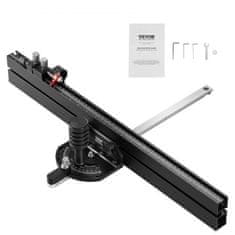 VEVOR Natančen nastavljiv kotni vodilo 19x9.5 mm 61 cm aluminij za krožno žago