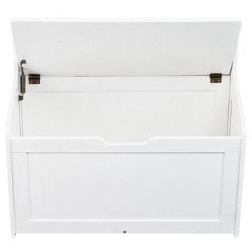 VEVOR Skrinja za igrače 83x45.5x60.9 cm bela