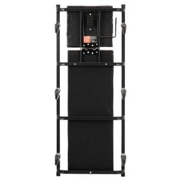 VEVOR Mehanični voziček 1025x435x110 mm Nastavljiv naslon za glavo Črn