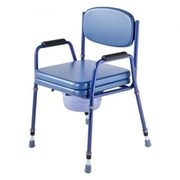VEVOR Nočna stolica z vedrom, nastavljiva višina, 530-550x565x815-915 mm
