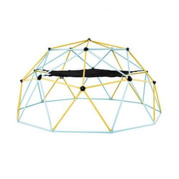 VEVOR Plezalna kupola Geometrična plezalna kupola z visečo mrežo in gugalnico 305x305x152.5 cm