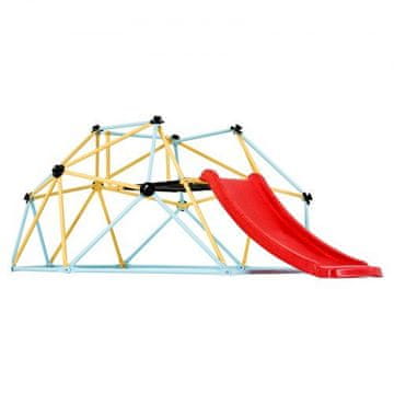 VEVOR Plezalna kupola Geometrična kupola za plezanje s toboganom 183x244x91.5 cm