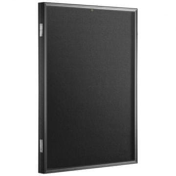 VEVOR Ohišje za razstavo dresa 59.2x79.2x3.8 cm Črno z zaklepom