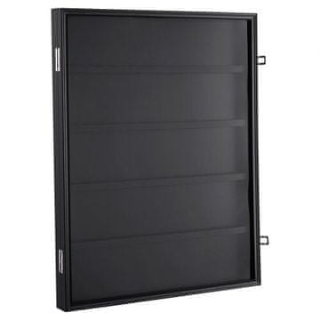 VEVOR Škatla za razstavo športnih kartic 61.7x77.5x5.3 cm Črna
