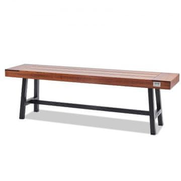 VEVOR Zunanja klop 36.5x160x48.2 cm rjava