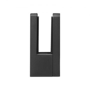 VEVOR Kvadratni stekleni objemka za ograjo 55x55x26 mm črna