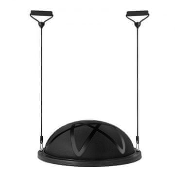 VEVOR Trener polovične vadbene žoge 58x20 cm črna
