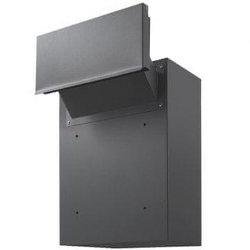 VEVOR Poštni nabiralnik 12.6x6.2x16.9 cm temno siv